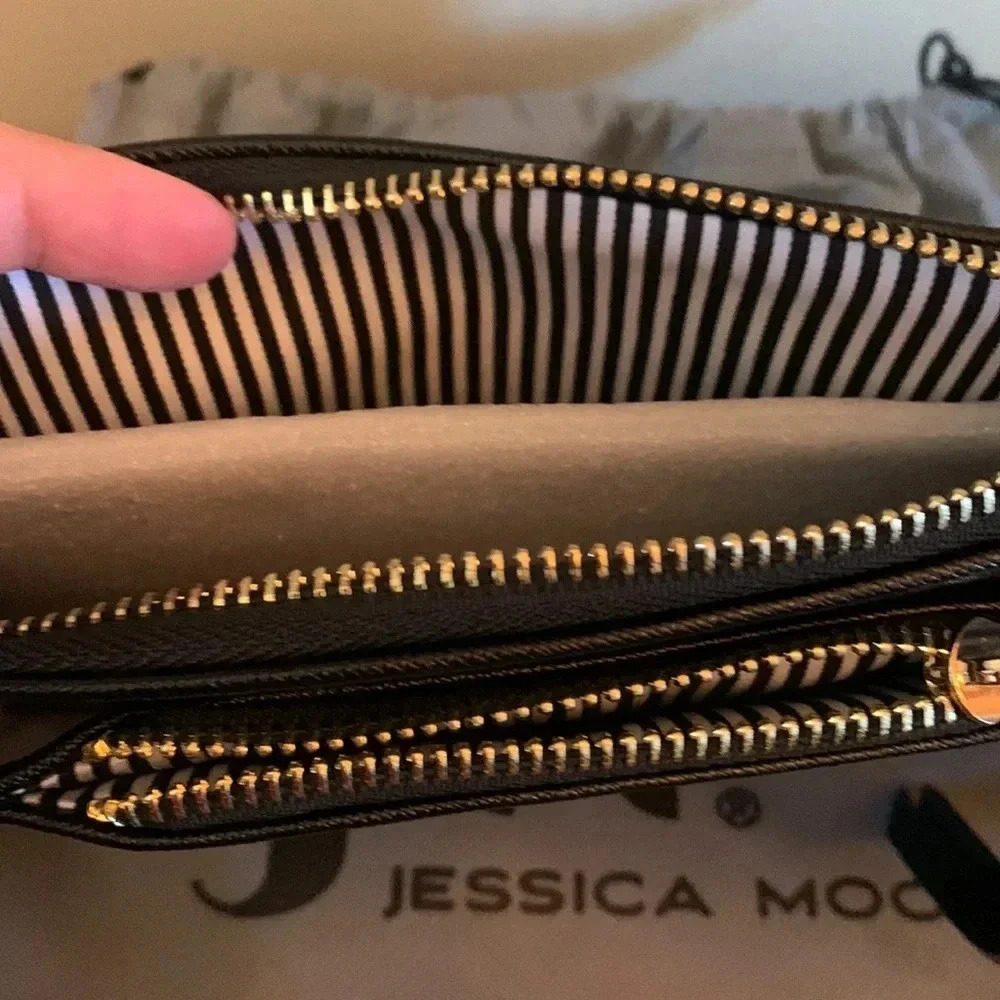 Jessica Moore DUAL CONTRAST Clutch - Picture 6 of 8
